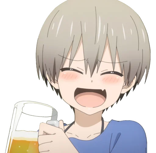 🥴 Стикер «Uzaki-Chan» для Telegram