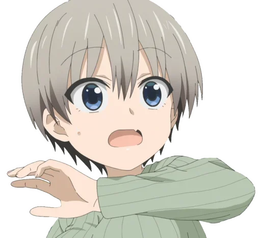 😨 Стикер «Uzaki-Chan» для Telegram