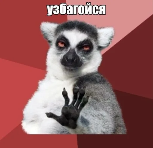 🤚 Стикер «УЗБАГОЙСЯ» для Telegram
