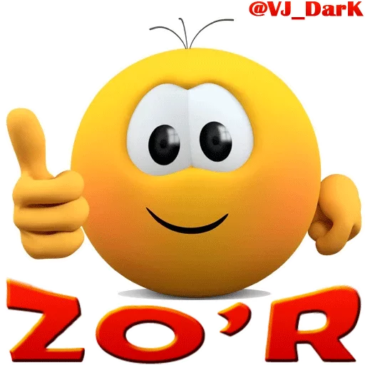 👍 Стикер «3D UZBEK SMILES» для Telegram