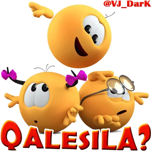 😄 Стикер «3D UZBEK SMILES» для Telegram