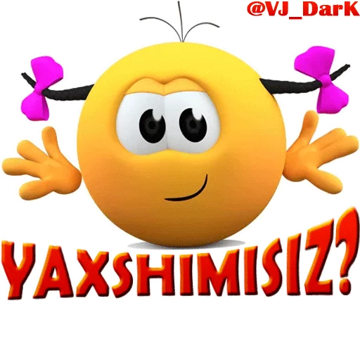😊 Стикер «3D UZBEK SMILES» для Telegram