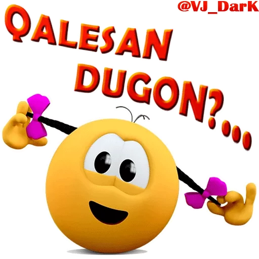 😃 Стикер «3D UZBEK SMILES» для Telegram