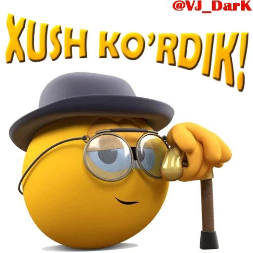 🤠 Стикер «3D UZBEK SMILES» для Telegram