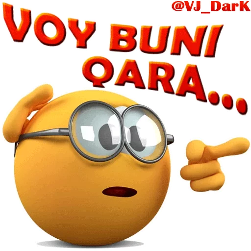 😳 Стикер «3D UZBEK SMILES» для Telegram