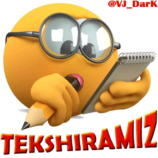 🗒 Стикер «3D UZBEK SMILES» для Telegram