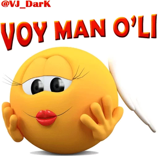🙂 Стикер «3D UZBEK SMILES» для Telegram