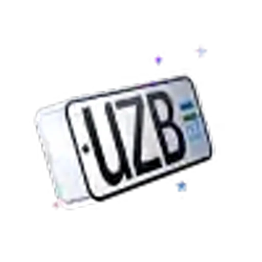🇺🇿 Эмодзи «Uzbekistan Car Numbers» для Telegram
