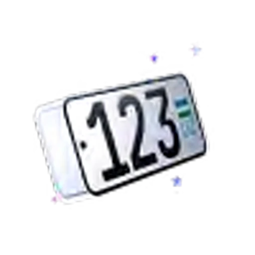 😎 Эмодзи «Uzbekistan Car Numbers» для Telegram