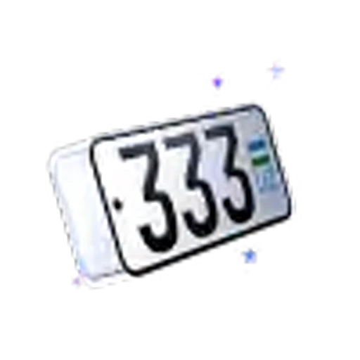 😎 Эмодзи «Uzbekistan Car Numbers» для Telegram