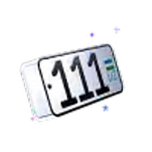 😎 Эмодзи «Uzbekistan Car Numbers» для Telegram