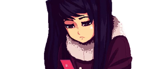 😕 Стикер «Va-11 Hall-a» для Telegram