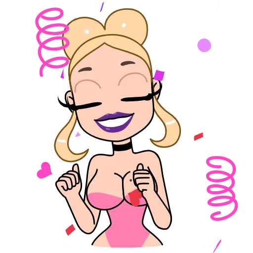 🥳 Стикер «Valentina» для Telegram