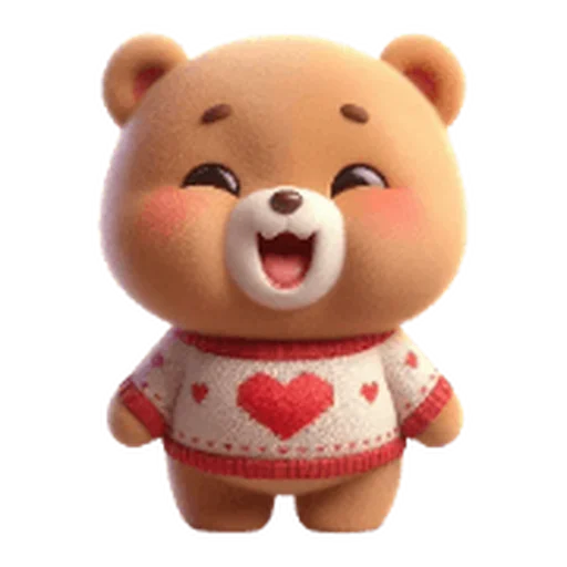 ❤️ Стикер «Valentine Bear» для Telegram