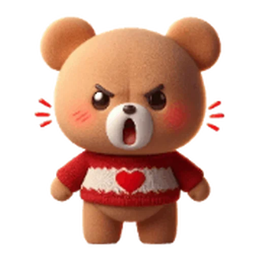 ❤️ Стикер «Valentine Bear» для Telegram