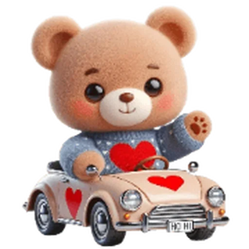 ❤️ Стикер «Valentine Bear» для Telegram