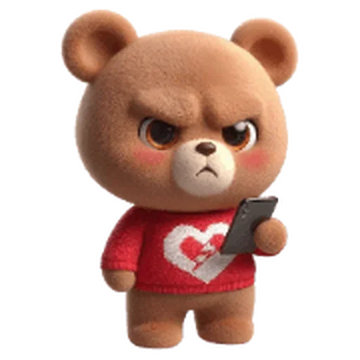 ❤️ Стикер «Valentine Bear» для Telegram