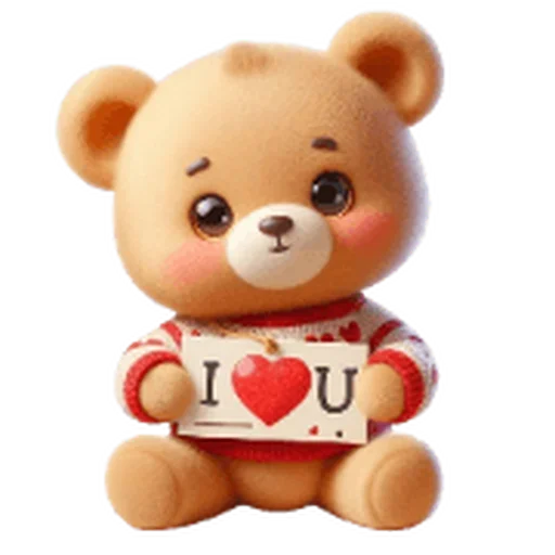 ❤️ Стикер «Valentine Bear» для Telegram