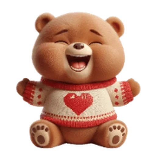 ❤️ Стикер «Valentine Bear» для Telegram