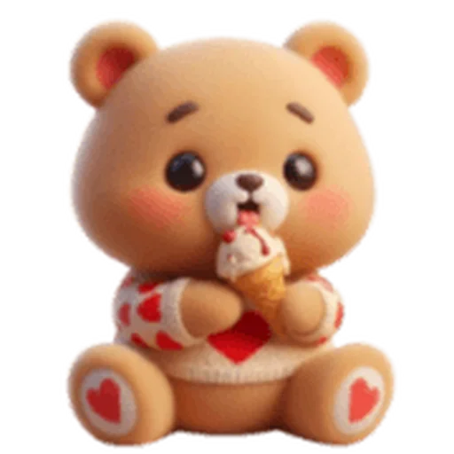 ❤️ Стикер «Valentine Bear» для Telegram