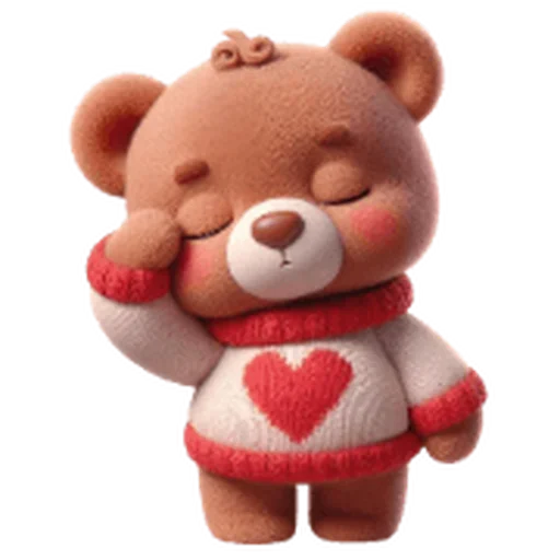 ❤️ Стикер «Valentine Bear» для Telegram