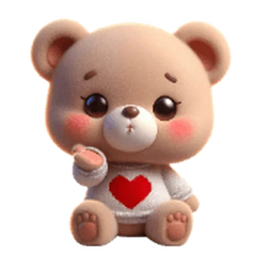 ❤️ Стикер «Valentine Bear» для Telegram
