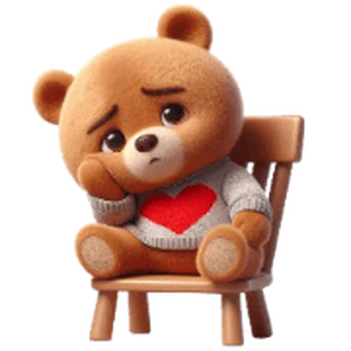 ❤️ Стикер «Valentine Bear» для Telegram