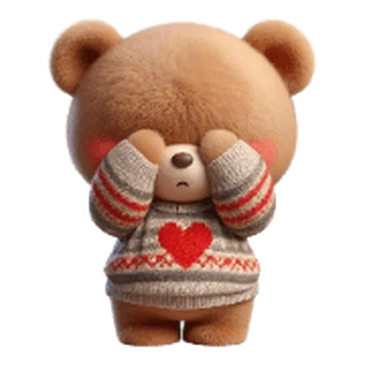 ❤️ Стикер «Valentine Bear» для Telegram
