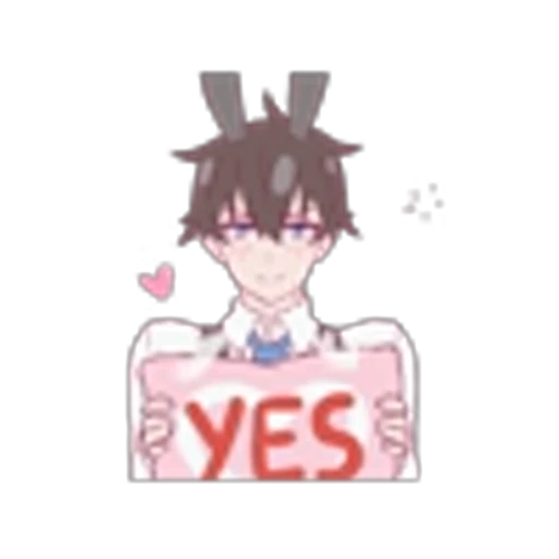 🙂‍↕️ Эмодзи «Aiko Chan and Kouki Kun» для Telegram