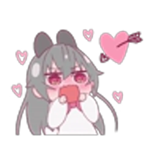 💘 Эмодзи «Aiko Chan and Kouki Kun» для Telegram