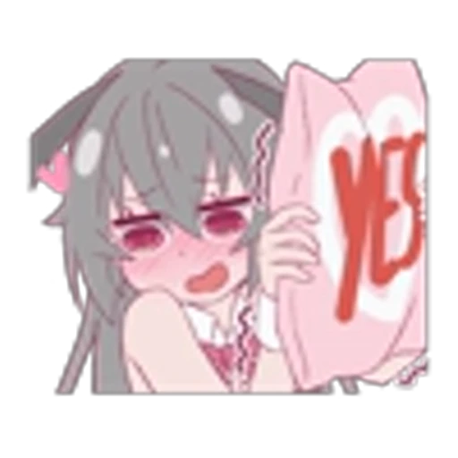 🙂‍↕️ Эмодзи «Aiko Chan and Kouki Kun» для Telegram