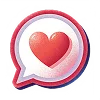 ✍ Эмодзи «Valentine&;s Day - буквы к 14 февраля» для Telegram