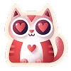 😻 Эмодзи «Valentine&;s Day - буквы к 14 февраля» для Telegram