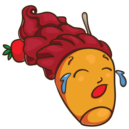 😭 Стикер «ice_cream_valentin» для Telegram