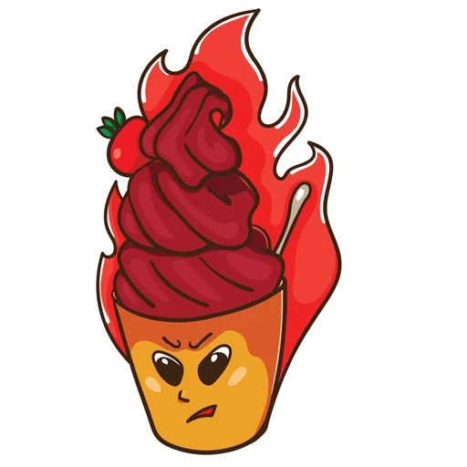 😡 Стикер «ice_cream_valentin» для Telegram