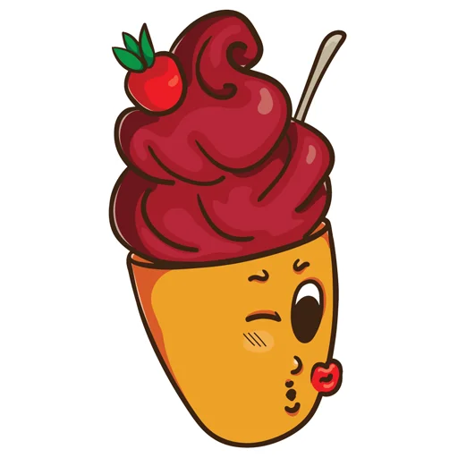 😽 Стикер «ice_cream_valentin» для Telegram