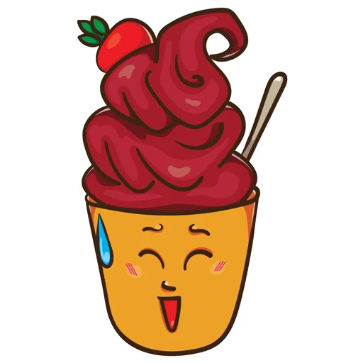 😅 Стикер «ice_cream_valentin» для Telegram