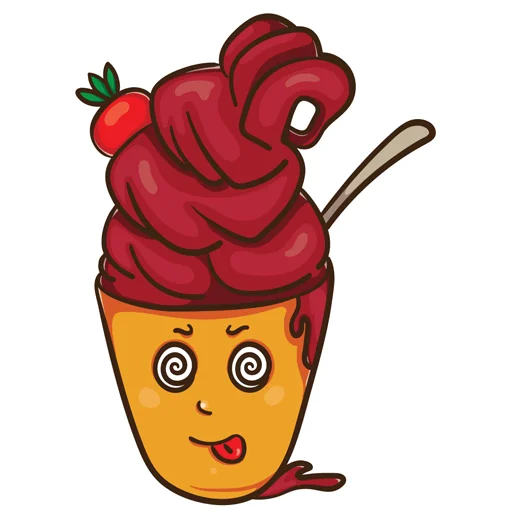 😱 Стикер «ice_cream_valentin» для Telegram