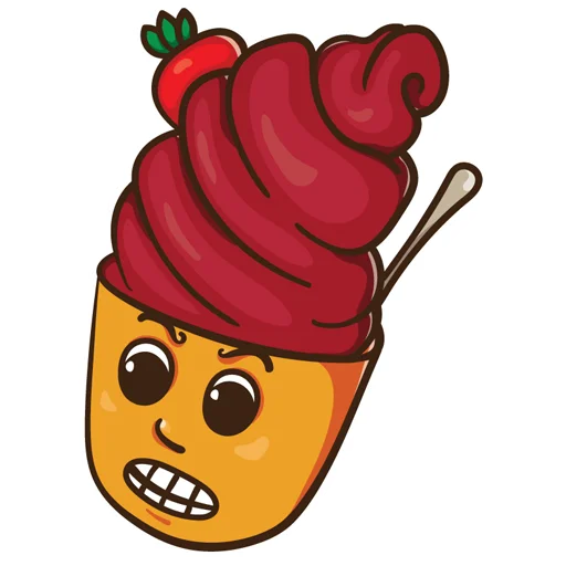😬 Стикер «ice_cream_valentin» для Telegram