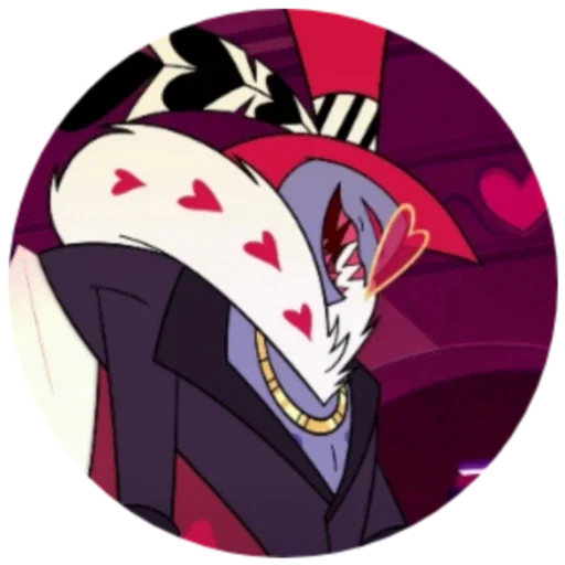 😏 Стикер «Valentino Hotel Hazbin» для Telegram