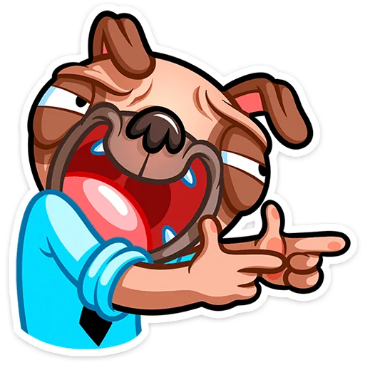 😉 Стикер «Мопс Валера» для Telegram