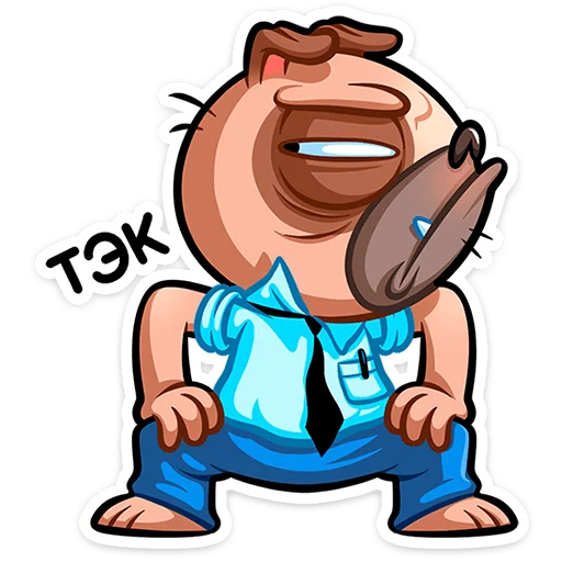 🤨 Стикер «Мопс Валера» для Telegram