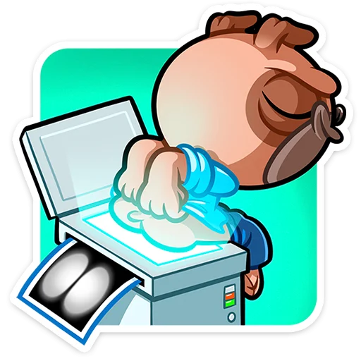 🖨 Стикер «Мопс Валера» для Telegram