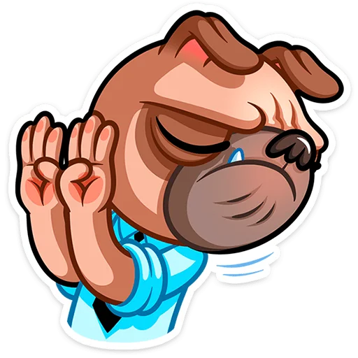 🥵 Стикер «Мопс Валера» для Telegram