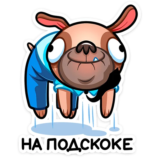 🏃‍♂ Стикер «Мопс Валера» для Telegram