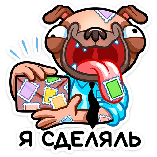 ✅ Стикер «Мопс Валера» для Telegram