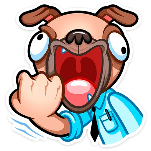 👊 Стикер «Мопс Валера» для Telegram