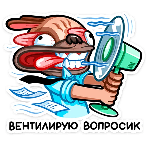 🤪 Стикер «Мопс Валера» для Telegram