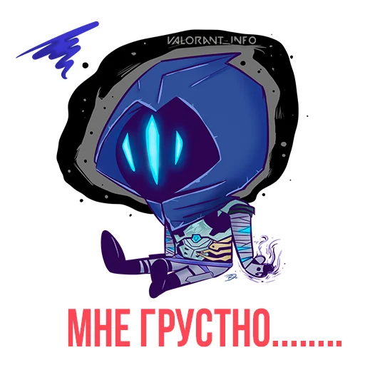 ☹️ Стикер «VALORANT STICKERS» для Telegram