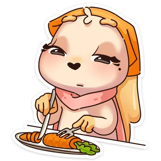🥕 Стикер «Валя» для Telegram